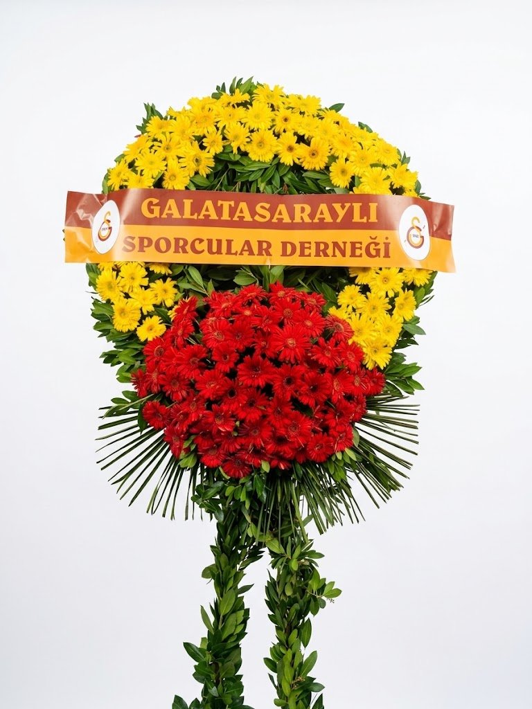 Kırmızı Sarı Gerbera Açılış ve Tören Çelengi